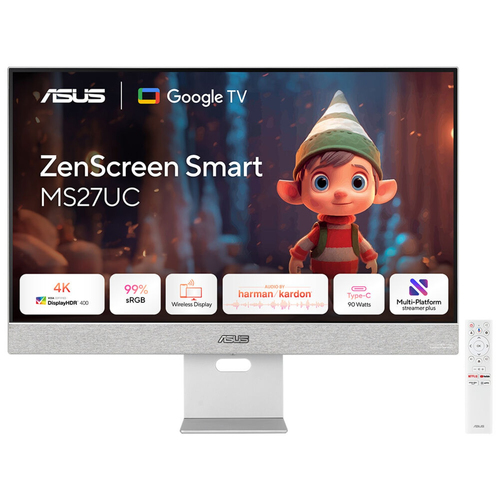 27 Zoll ASUS ZenScreen Smart Monitor MS27UC, 69cm TFT, 60 Hz, 4K Ultra HD, 5ms, 1x HDMI, 1x DP, integrierter USB-Hub 27 Zoll ASUS ZenScreen Smart Monitor MS27UC, 69cm TFT, 60 Hz, 4K Ultra HD, 5ms, 1x HDMI, 1x DP, integrierter USB-Hub