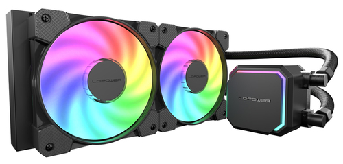 LC-Power LC-CC-240-B-ARGB&comma; schwarz&comma; Komplett-Wasserk&uuml;hlung&comma; 140x320x220mm&comma; 4-polig