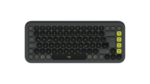 Logitech POP Icon Keys graphit Tastatur&comma; Layout&colon; DE&comma; Scherenschalter