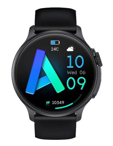 Emporia WATCHjoy&comma; schwarz&comma; rund&comma; Smartwatch