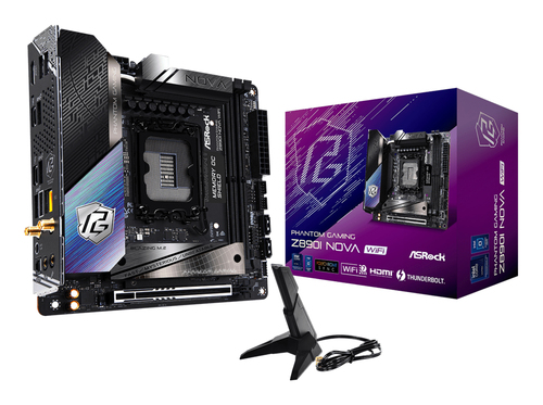 Asrock Phantom Gaming Z890I Nova WiFi Intel Z890 LGA 1851 &lpar;Socket V1&rpar; mini ITX