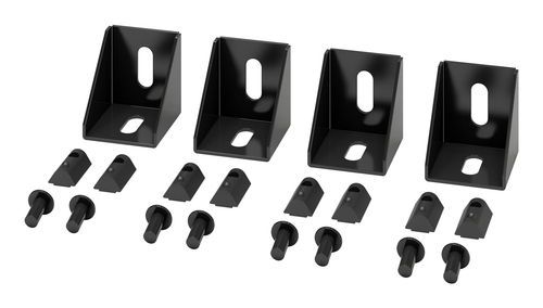 APC NetShelter Aisle Containment&comma; Rechtwinklige Verbinderhalterung&comma; 4 St&uuml;ck&comma; schwarz