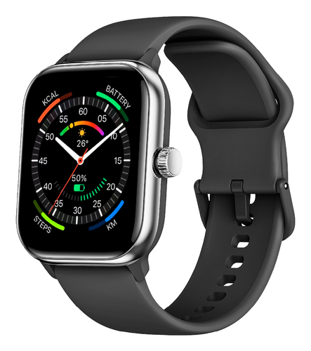 Beafon 201&comma; schwarz&comma; rechteckig&comma; Smartwatch