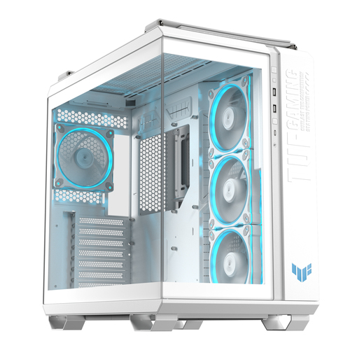 ASUS TUF GAMING GT502 Horizon TG ARGB White, Midi Tower, weiß, Seitenfenster ASUS TUF GAMING GT502 Horizon TG ARGB White, Midi Tower, weiß, Seitenfenster