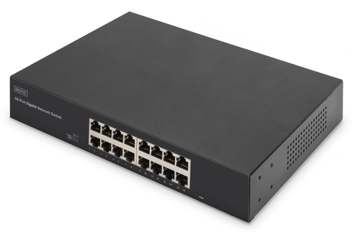 Digitus DN-80112-2 Unmanaged Switch&comma; 16x RJ-45&comma; Backplane&colon; 32 Gbit&sol;s