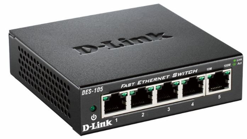 D-Link DES-105 Unmanaged L2 Schwarz D-Link DES-105 Unmanaged L2 Schwarz