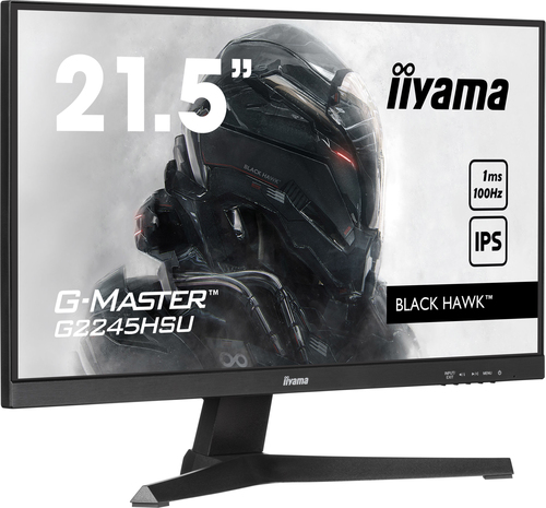 21.5 Zoll iiyama G2245HSU-B2, 54,5cm TFT, 100 Hz, Full HD, 1ms, 1x HDMI, 1x DP, integrierter USB-Hub 21.5 Zoll iiyama G2245HSU-B2, 54,5cm TFT, 100 Hz, Full HD, 1ms, 1x HDMI, 1x DP, integrierter USB-Hub