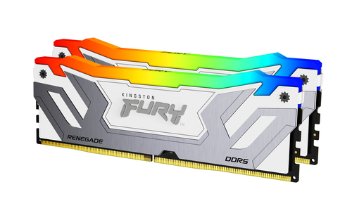 DDR5RAM 2 x 24GB DDR5-8400&comma; Kingston Technology FURY 48GB 8400MT&sol;s DDR5 CL40 CUDIMM &lpar;2er-Kits&rpar; Renegade RGB Wei&szlig; XMP&comma; DIMM&comma; CL40 Kit