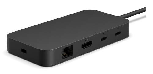 Microsoft Surface USB4 Dock, USB4, schwarz, USB Power Delivery Microsoft Surface USB4 Dock, USB4, schwarz, USB Power Delivery