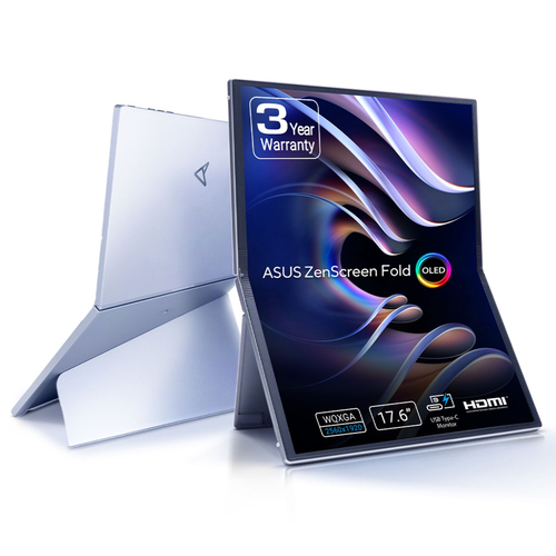 17.3 Zoll ASUS Fold OLED MQ17QH, 43,9cm TFT, 60 Hz, Quad HD, 0,2ms, integrierter USB-Hub 17.3 Zoll ASUS Fold OLED MQ17QH, 43,9cm TFT, 60 Hz, Quad HD, 0,2ms, integrierter USB-Hub