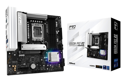 Asrock B860M Pro RS&comma; micro ATX LGA 1851 &lpar;V1&rpar; Mainboard&comma; 4x DDR5&comma; max&period; 256 GB&comma; 2x HDMI&comma; 1x DisplayPort 1&period;4