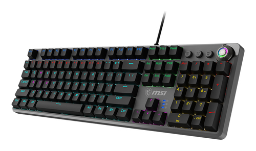 MSI GK310 schwarz Tastatur, Layout: US International, mechanisch, RGB MSI GK310 schwarz Tastatur, Layout: US International, mechanisch, RGB