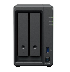 Synology DP320, 8 GB RAM, 2x Einschübe, 2x LAN, Desktop NAS schwarz Synology DP320, 8 GB RAM, 2x Einschübe, 2x LAN, Desktop NAS schwarz