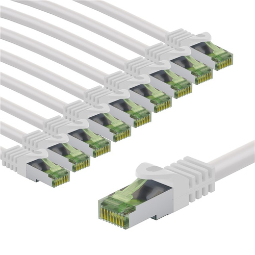2m Patchkabel Cat8.1, S/FTP, weiß, Kupfer, Goobay 2m Patchkabel Cat8.1, S/FTP, weiß, Kupfer, Goobay