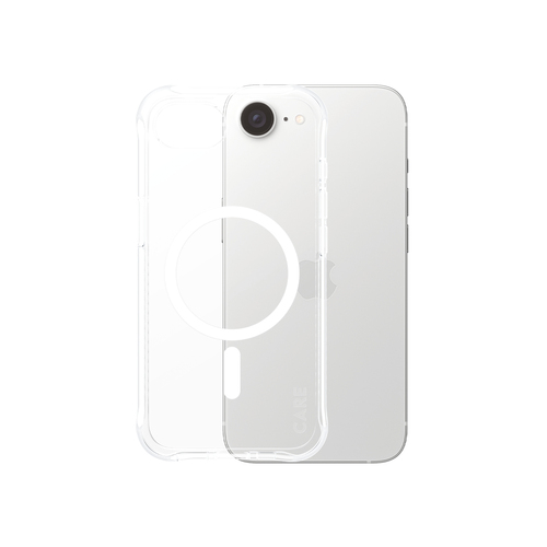 PanzerGlass CARE by PanzerGlass Samba Case Transparent w. White Qi Compatible iPhone 17e | 16e PanzerGlass CARE by PanzerGlass Samba Case Transparent w. White Qi Compatible iPhone 17e | 16e