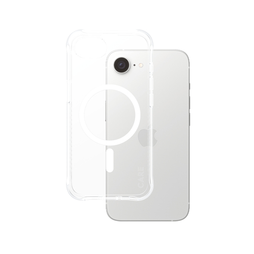 PanzerGlass CARE by PanzerGlass Samba Case Transparent w. White Qi Compatible iPhone 17e | 16e PanzerGlass CARE by PanzerGlass Samba Case Transparent w. White Qi Compatible iPhone 17e | 16e