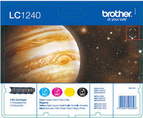 Brother LC1240VALBPRF, original, schwarz, cyan, magenta, gelb, Tinte Brother LC1240VALBPRF, original, schwarz, cyan, magenta, gelb, Tinte
