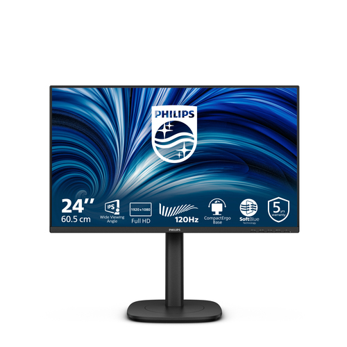 23.8 Zoll Philips 24B2N3200J/00, 60,5cm TFT, 120 Hz, Full HD, 4ms, 1x HDMI, 1x DP, integrierter USB-Hub 23.8 Zoll Philips 24B2N3200J/00, 60,5cm TFT, 120 Hz, Full HD, 4ms, 1x HDMI, 1x DP, integrierter USB-Hub