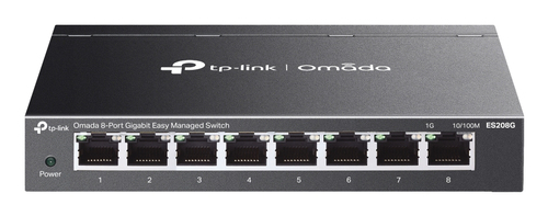 TP-Link ES208G L2 Managed Switch, 8x RJ-45, Backplane: 16 Gbit/s TP-Link ES208G L2 Managed Switch, 8x RJ-45, Backplane: 16 Gbit/s