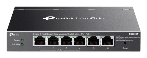 TP-Link ES206GP Managed Switch, 6x RJ-45, Backplane: 12 Gbit/s, PoE TP-Link ES206GP Managed Switch, 6x RJ-45, Backplane: 12 Gbit/s, PoE