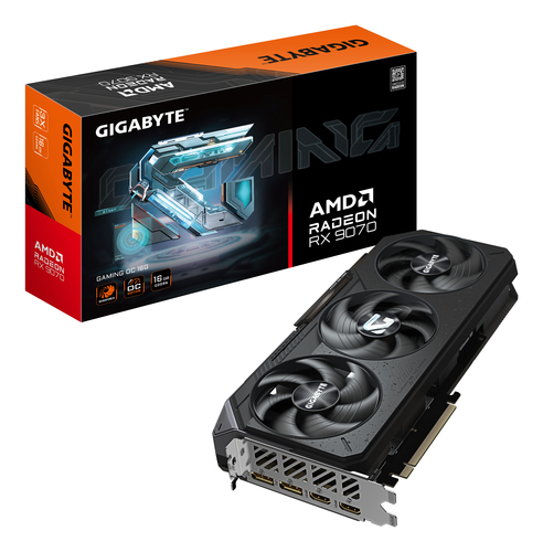 GIGABYTE Radeon RX 9070 GAMING OC 16G, 16GB GDDR6 Grafikkarte, 2x HDMI, 2x DP GIGABYTE Radeon RX 9070 GAMING OC 16G, 16GB GDDR6 Grafikkarte, 2x HDMI, 2x DP