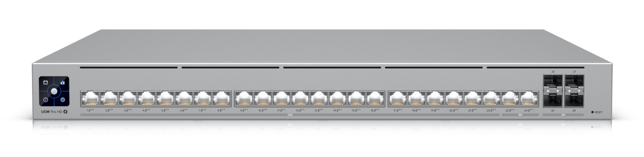 UBIQUITI USW-PRO-HD-24-POE Rackmount 2&period;5G Smart Switch