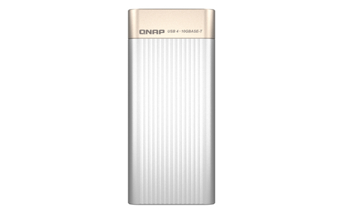 QNAP USB 4 Type-C to 1 x 10GBASE-T Network Ad, 10GBase-T, Ethernet, 10000 Mbit/s, silber QNAP USB 4 Type-C to 1 x 10GBASE-T Network Ad, 10GBase-T, Ethernet, 10000 Mbit/s, silber