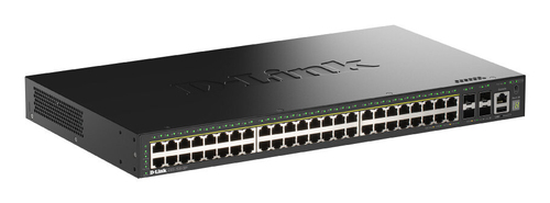 D-Link DGS-1530-52P/E L2 Managed Switch, 48x RJ-45, Backplane: 176 Gbit/s, PoE D-Link DGS-1530-52P/E L2 Managed Switch, 48x RJ-45, Backplane: 176 Gbit/s, PoE