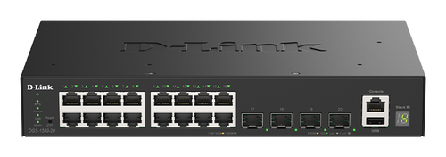 D-Link DGS-1530-20/E L2 Managed Switch, 8x RJ-45, Backplane: 112 Gbit/s D-Link DGS-1530-20/E L2 Managed Switch, 8x RJ-45, Backplane: 112 Gbit/s