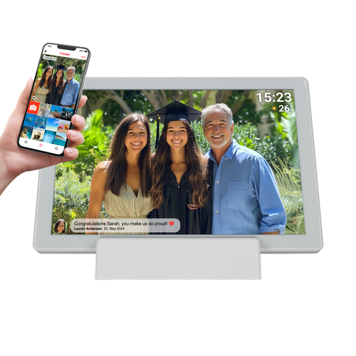 Denver PFF-1070W Digitaler Bilderrahmen Weiß 25,6 cm (10.1) Touchscreen WLAN Denver PFF-1070W Digitaler Bilderrahmen Weiß 25,6 cm (10.1) Touchscreen WLAN