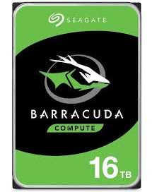 16 TB HDD Seagate Barracuda 16TB, SATA 6 Gbit/s 16 TB HDD Seagate Barracuda 16TB, SATA 6 Gbit/s