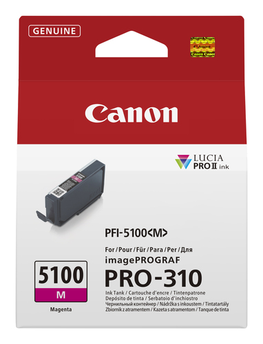 Canon PFI-5100 M, original, magenta Canon PFI-5100 M, original, magenta