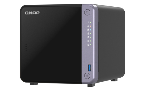 QNAP TS-432X-4G, 4 GB RAM, 4x Einschübe, 2x 2.5 GBit/s LAN, Tower NAS schwarz QNAP TS-432X-4G, 4 GB RAM, 4x Einschübe, 2x 2.5 GBit/s LAN, Tower NAS schwarz