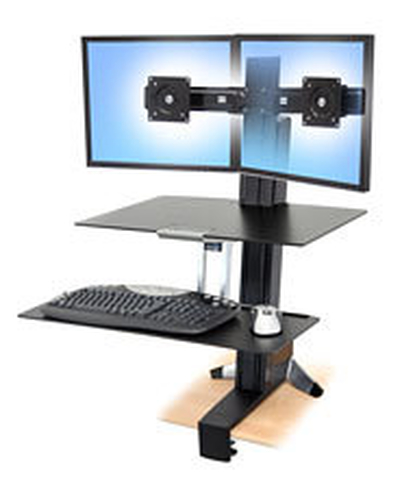 Ergotron WorkFit-S, Dual with Worksurface+ Ergotron WorkFit-S, Dual with Worksurface+