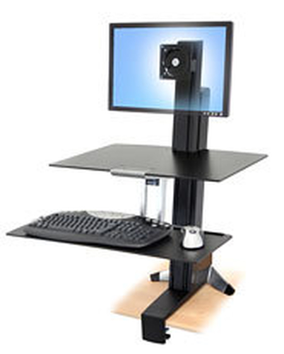 Ergotron WorkFit-S, Single LD with Worksurface+ Ergotron WorkFit-S, Single LD with Worksurface+