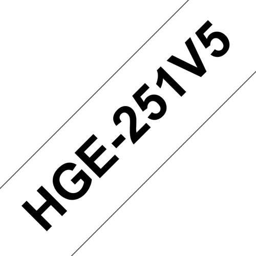 Brother HGE-251V5, Schriftbandkassette, 2,4 cm Brother HGE-251V5, Schriftbandkassette, 2,4 cm