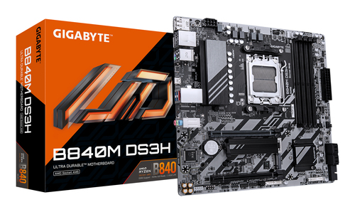 GIGABYTE B840M DS3H Mainboard – AMD GIGABYTE B840M DS3H Mainboard – AMD