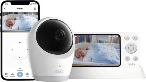 Eufy Baby Monitor E21 Schwarz, Weiß Eufy Baby Monitor E21 Schwarz, Weiß