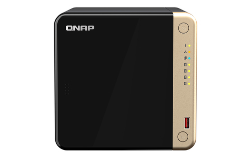 QNAP TS-464, 8 GB RAM, 4x Einschübe, 2x 2.5 GBit/s LAN, Tower NAS schwarz, gold QNAP TS-464, 8 GB RAM, 4x Einschübe, 2x 2.5 GBit/s LAN, Tower NAS schwarz, gold