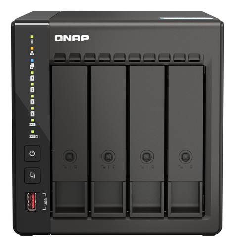 QNAP TS-453E, 8 GB RAM, 4x Einschübe, 2x 2.5 GBit/s LAN, Tower NAS schwarz QNAP TS-453E, 8 GB RAM, 4x Einschübe, 2x 2.5 GBit/s LAN, Tower NAS schwarz