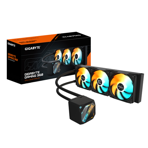 GIGABYTE GAMING 360, schwarz, Komplett-Wasserkühlung, 2,73 mmH2O GIGABYTE GAMING 360, schwarz, Komplett-Wasserkühlung, 2,73 mmH2O