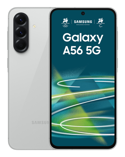Samsung Galaxy A56 5G&comma; hellgrau&comma; 6&period;7 Zoll&comma; 50 MP&comma; 8 GB&comma; 128 GB&comma; Android Smartphone