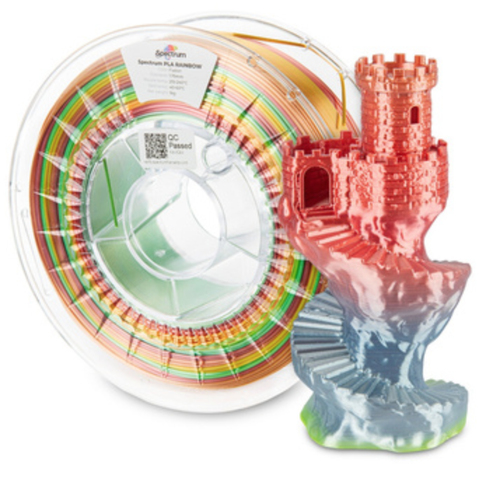 Spectrum Filaments 81016&comma; Polyactics&auml;ure &lpar;PLA&rpar;&comma; Seide&comma; mehrfarbig&comma; 1 kg