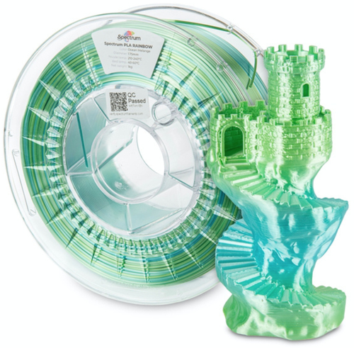 Spectrum Filaments 81018&comma; Polyactics&auml;ure &lpar;PLA&rpar;&comma; Seide&comma; mehrfarbig&comma; 1 kg