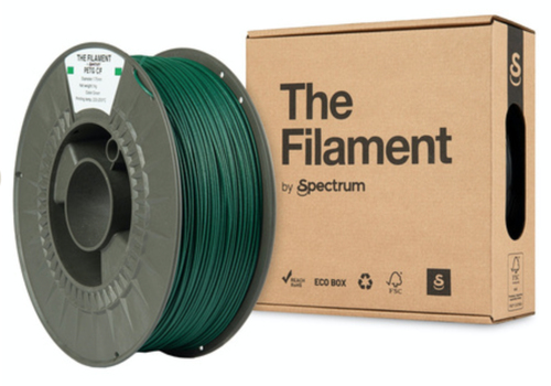Spectrum Filaments TF-24113&comma; Polyethylenterephthalatglykol-Kohlenstofffaser &lpar;PETG-CF&rpar;&comma; gr&uuml;n&comma; 1 kg
