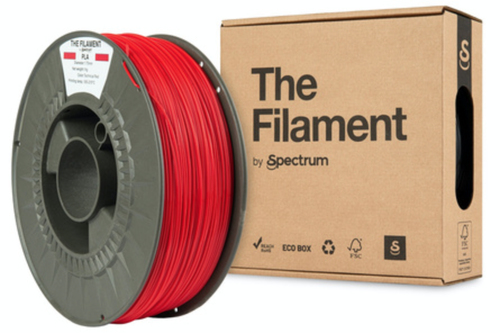 Spectrum Filaments TF-24005&comma; Polyactics&auml;ure &lpar;PLA&rpar;&comma; rot&comma; 1 kg