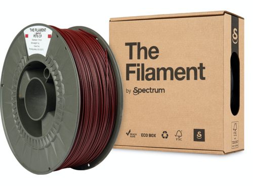 Spectrum Filaments TF-24110&comma; Polyethylenterephthalatglykol-Kohlenstofffaser &lpar;PETG-CF&rpar;&comma; rot&comma; 1 kg