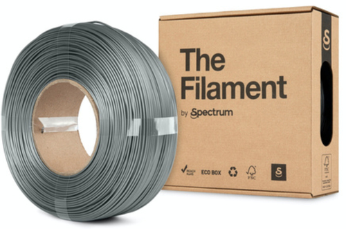 Spectrum Filaments TF-24062&comma; Polyethylenterephthalatglycol &lpar;PETG&rpar;&comma; aluminium&comma; silber&comma; 1 kg