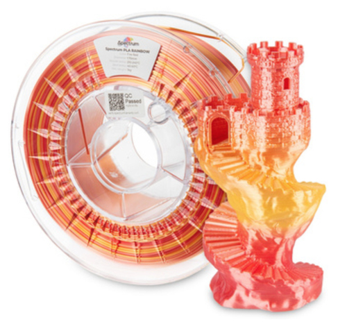 Spectrum Filaments 81017&comma; Polyactics&auml;ure &lpar;PLA&rpar;&comma; Seide&comma; rot&comma; 1 kg