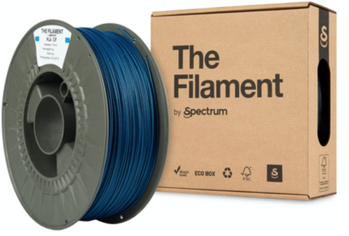 Spectrum Filaments TF-24095, Polymilchsäure-Kohlenstofffaser (PLA-CF), blau, 1 kg Spectrum Filaments TF-24095, Polymilchsäure-Kohlenstofffaser (PLA-CF), blau, 1 kg